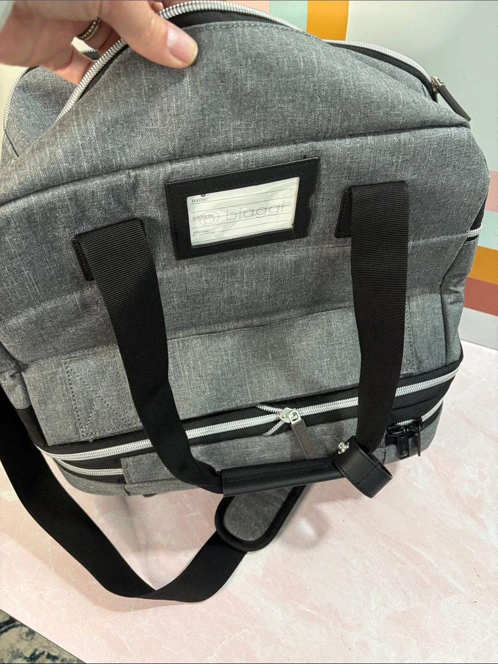 Biaggi Grey Rolling Travel Bag Unisex